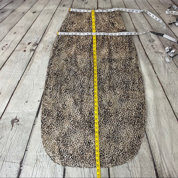 UO Ecote Leopard Animal Print Maxi Skirt Size 6 - Picture 11 of 14